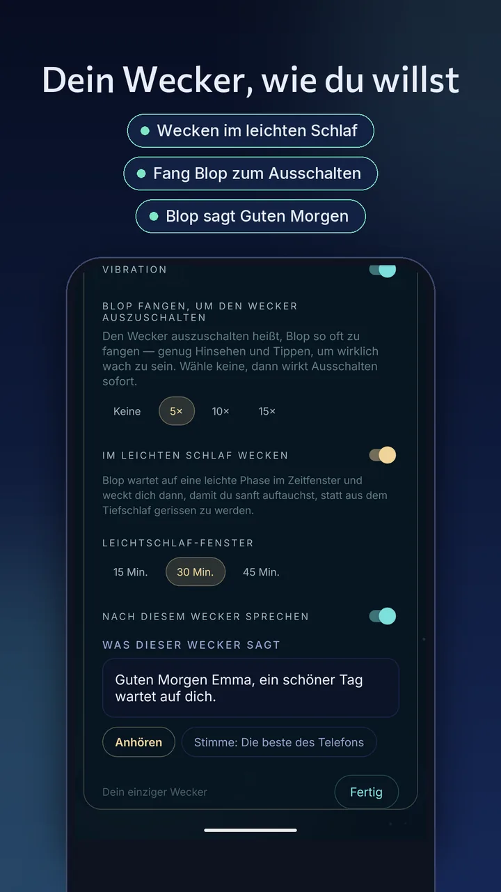 Dein Wecker, wie du willst