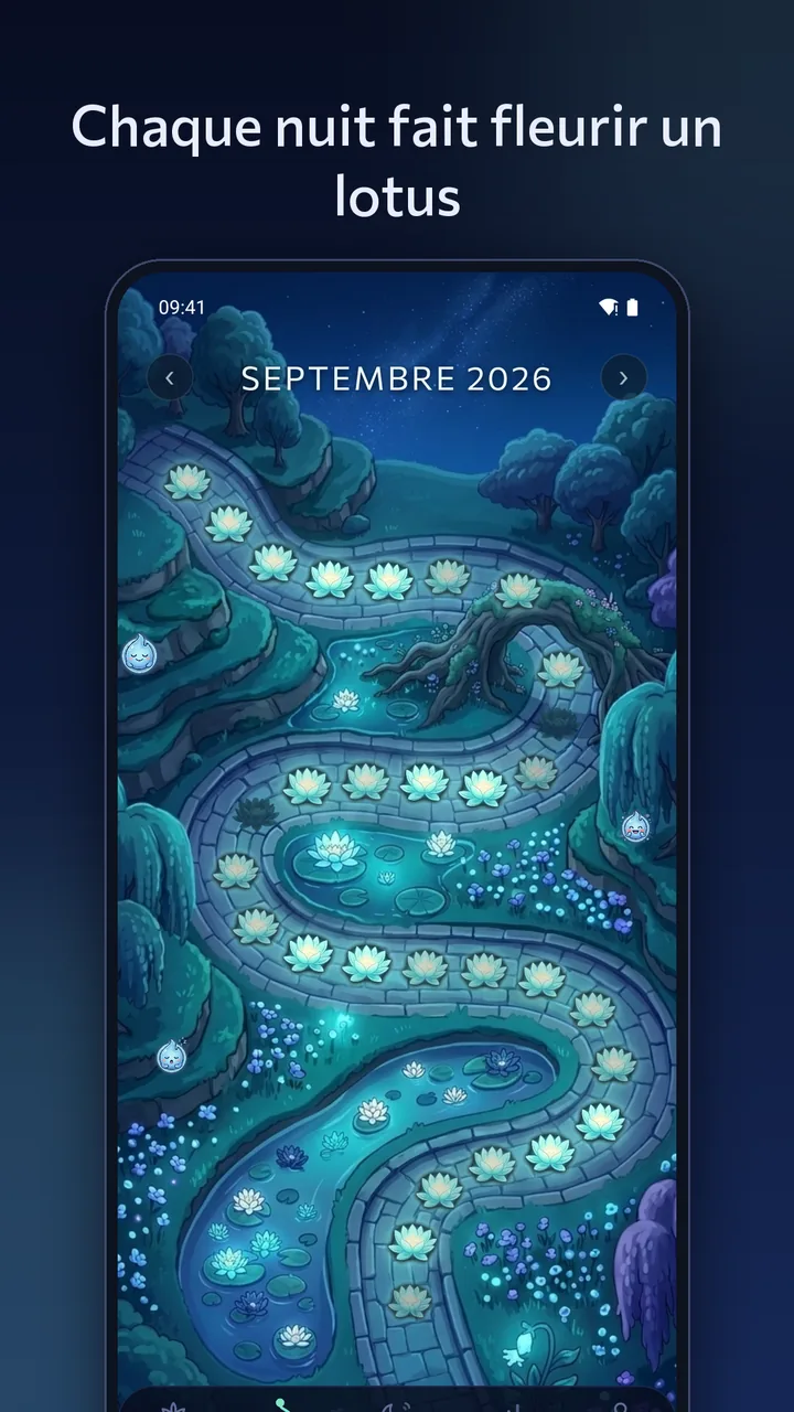 Chaque nuit fait fleurir un lotus