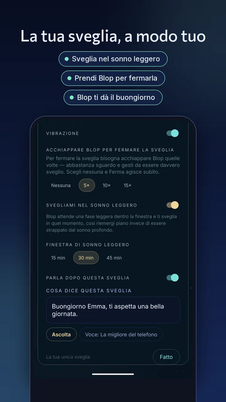La tua sveglia, a modo tuo